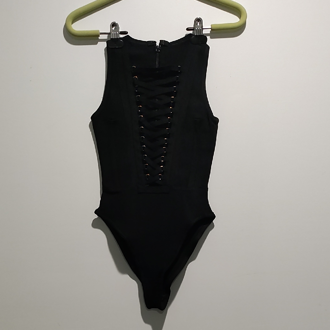 Stylish Black Bandage One Piece